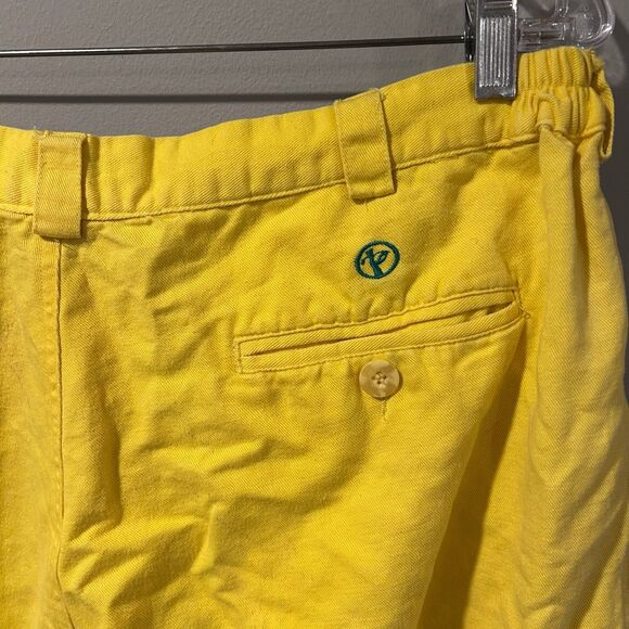 Golf Knickers Golf Pants Yellow Green Mens 36 - Picture 3 of 6
